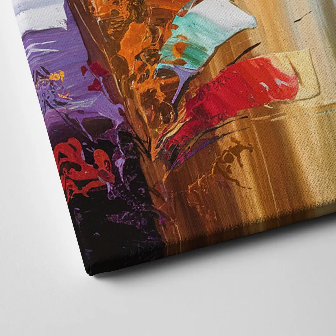 Grand Rapids Artistic City Vibes Canvas Close Up