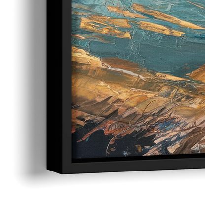 San Diego Harbor View Coastal - Close-Up Black Frame Canvas