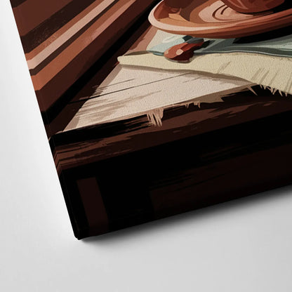 Seattle Coffee Culture Vibes Canvas Close Up