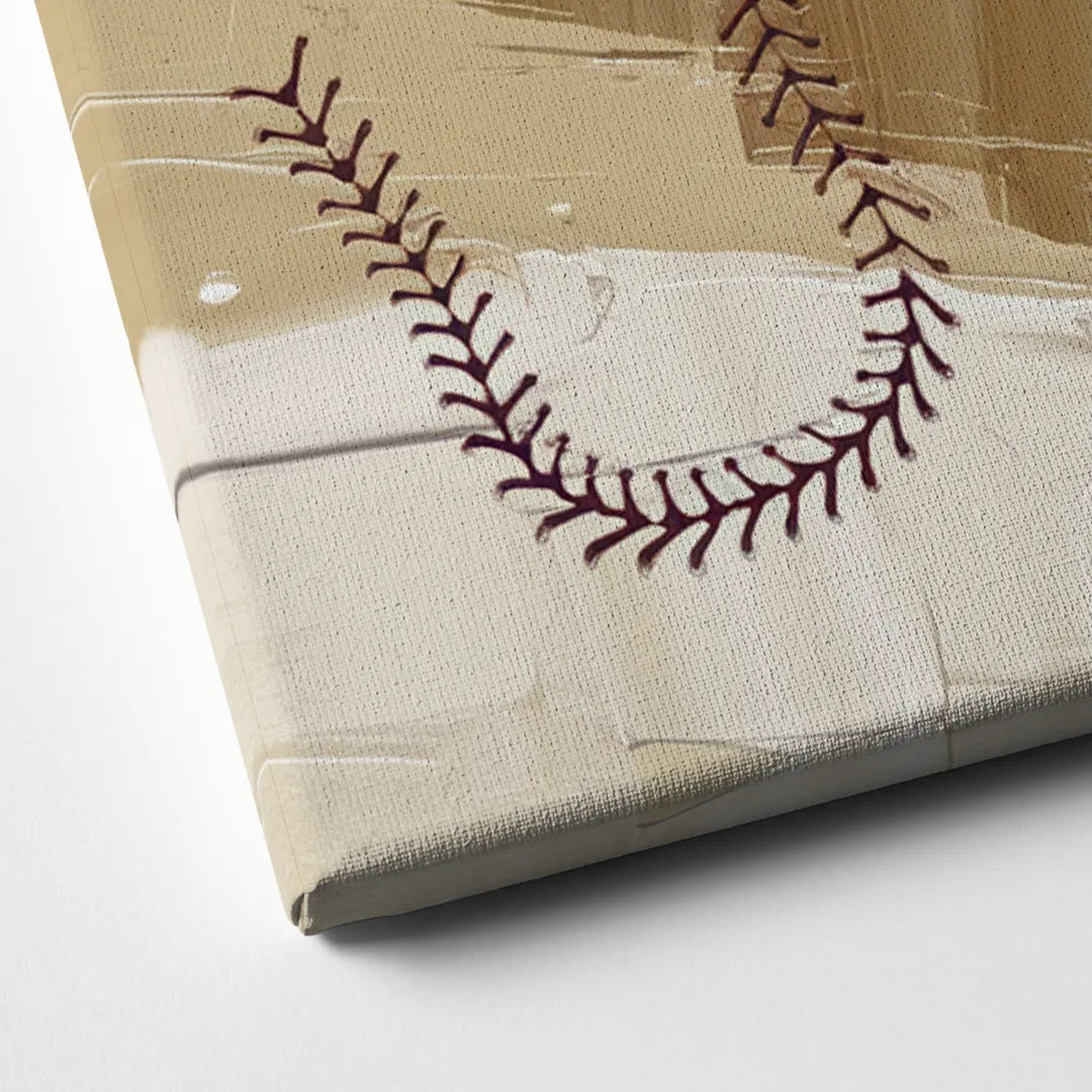 Toledo Mud Hens Baseball Canvas Close Up