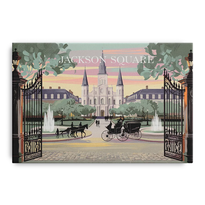 New Orleans Jackson Square - Canvas Wall Art
