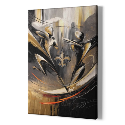 New Orleans Saints Fans Passion - Canvas Print Art Sides