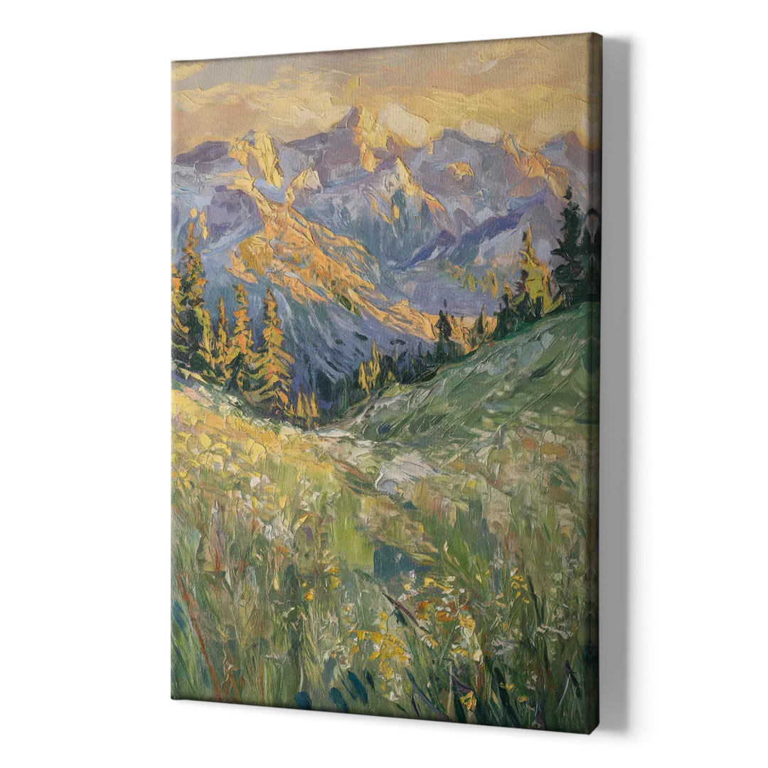 Vail Rocky Mountain View - Canvas Print Art Sides