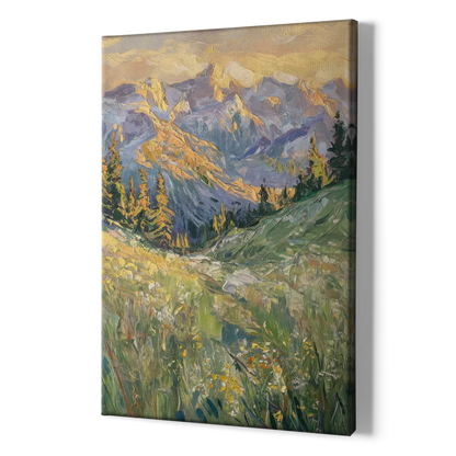 Vail Rocky Mountain View - Canvas Print Art Sides