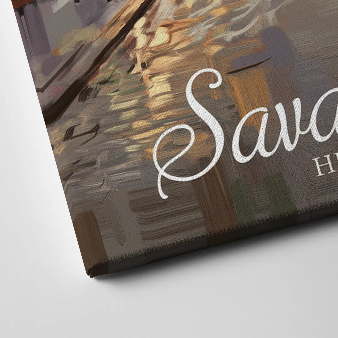 Savannah Historic District Charm Canvas Close Up