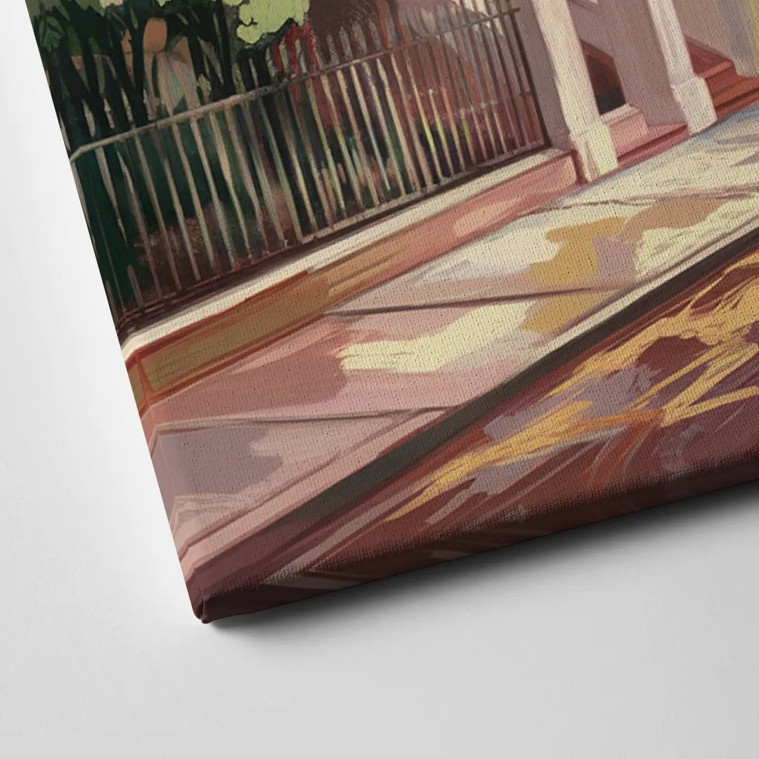 Savannah Historic Homes Canvas Close Up