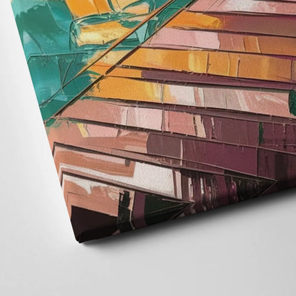Miami Sunrise Over Water Canvas Close Up