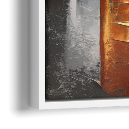 Sacramento Riverfront View - Close-Up White Frame Canvas