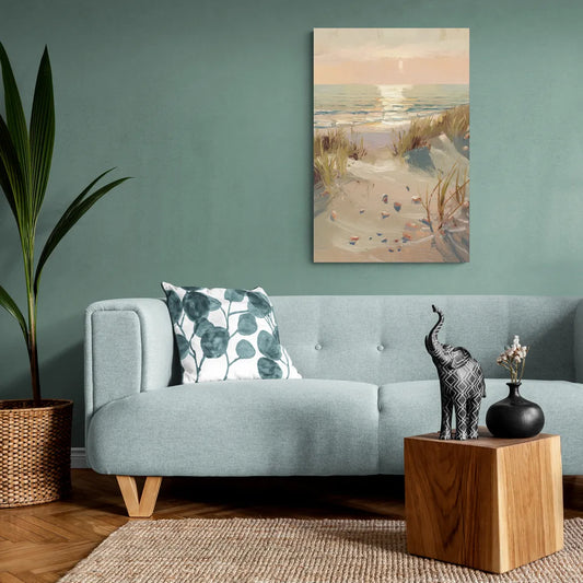 Norfolk Oceanfront Serenity - Canvas Wall Art Living Room