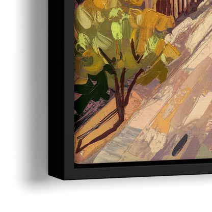 Madison Historic Architecture - Close-Up Black Frame Canvas