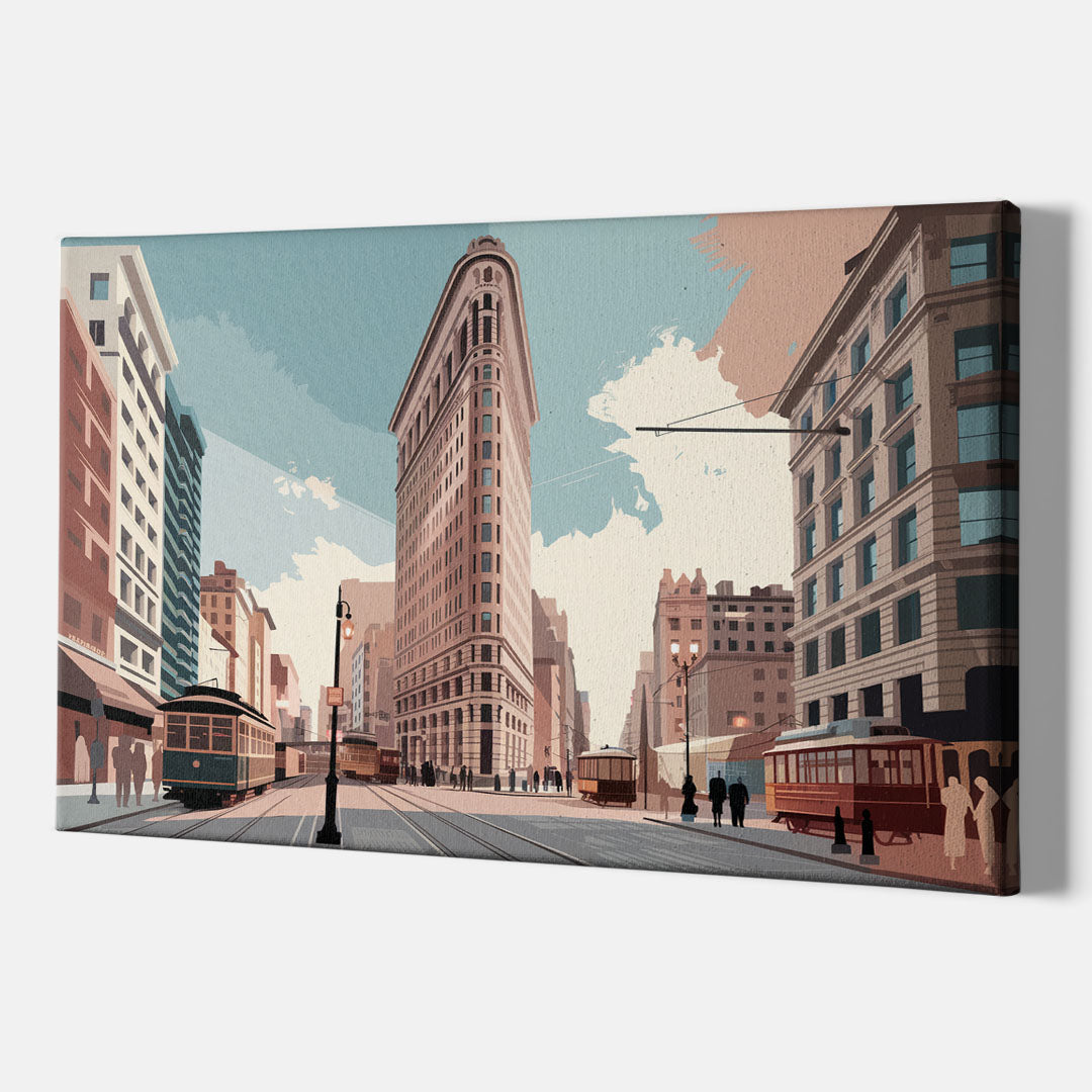 New York City Flatiron Building - Canvas Wall Art Indoor
