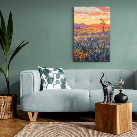 Lubbock West Texas Horizon - Canvas Wall Art Living Room