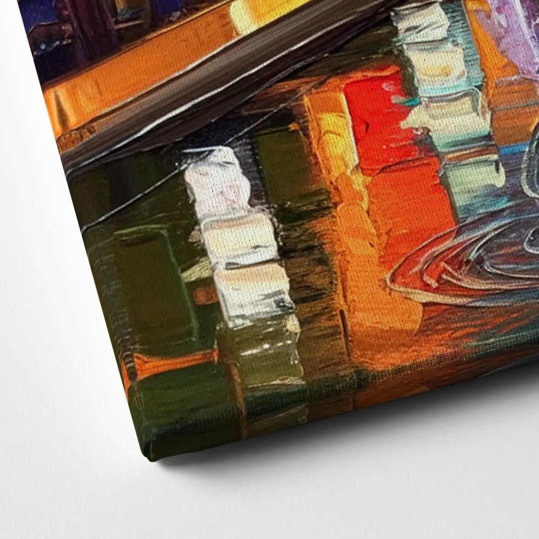 San Antonio Riverwalk Charm Canvas Close Up