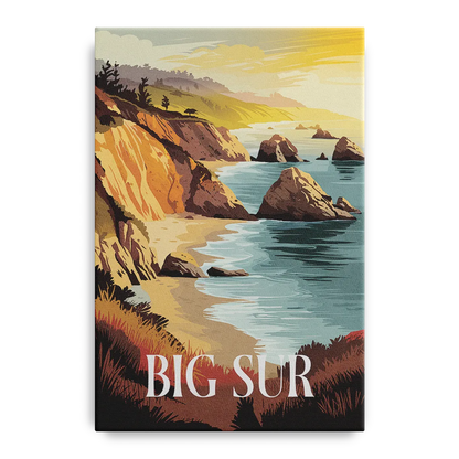 Big Sur Golden Hour - Canvas Wall Art