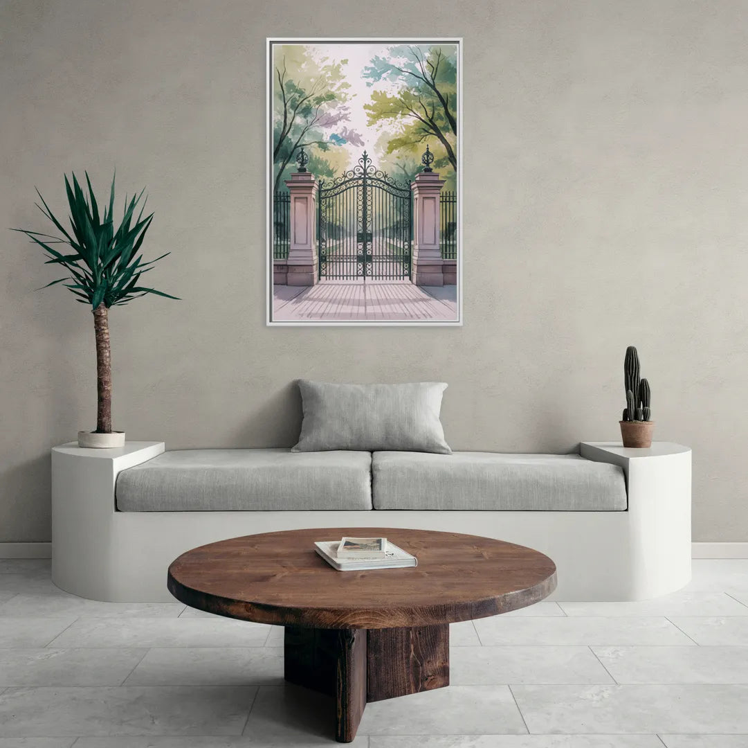 Trinity Bellwoods Park - Living Room White Frame Canvas