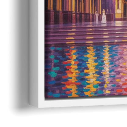 Notre Dame Basilica Interior - Close-Up White Frame Canvas