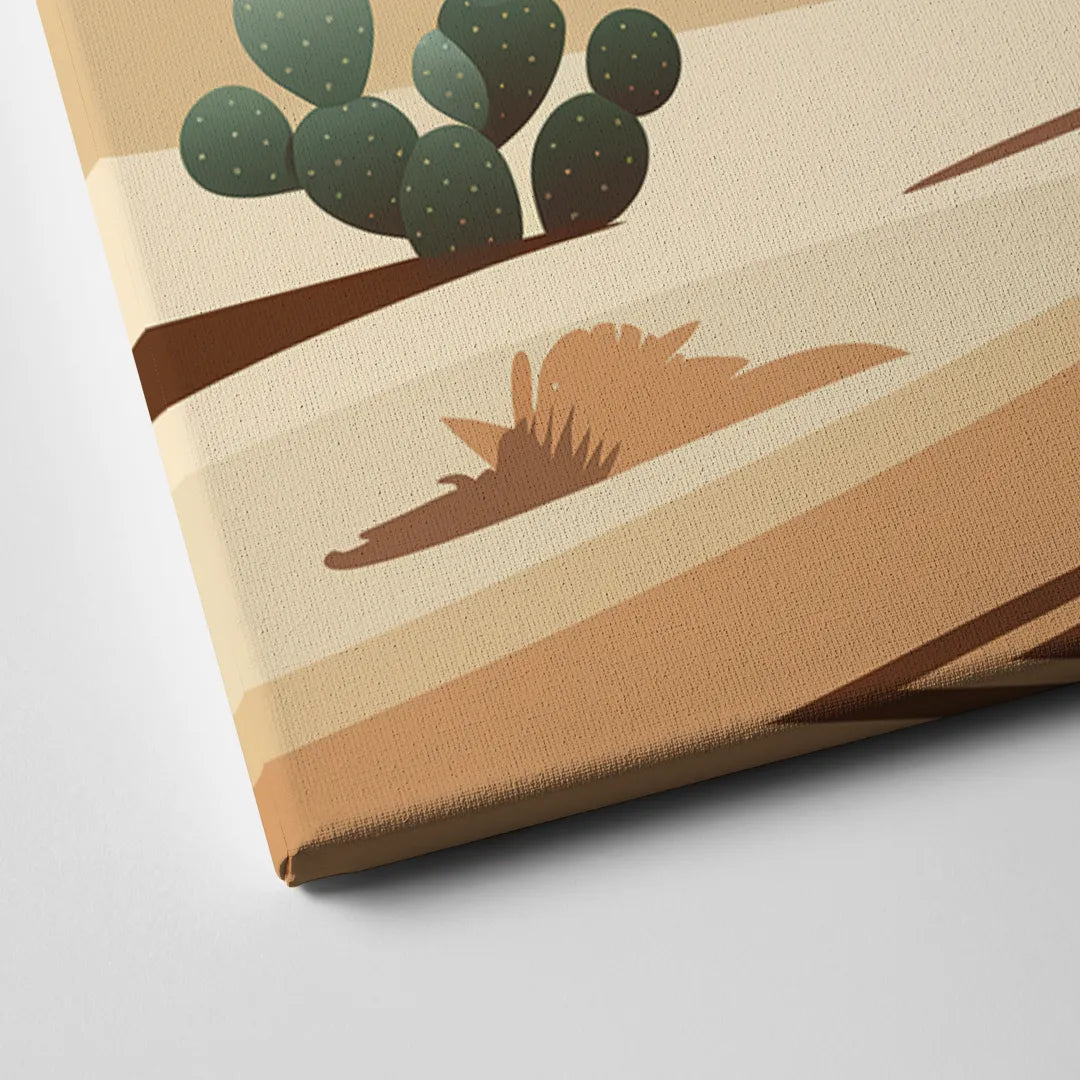 Marfa Desert Modern Canvas Close Up