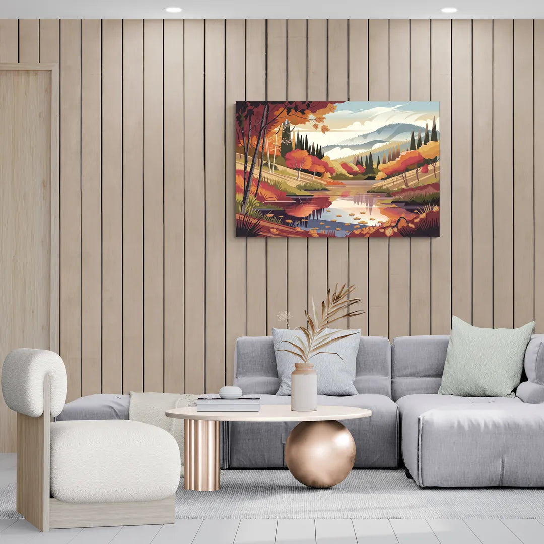 Ashland Fall Foliage - Canvas Wall Art Living Room
