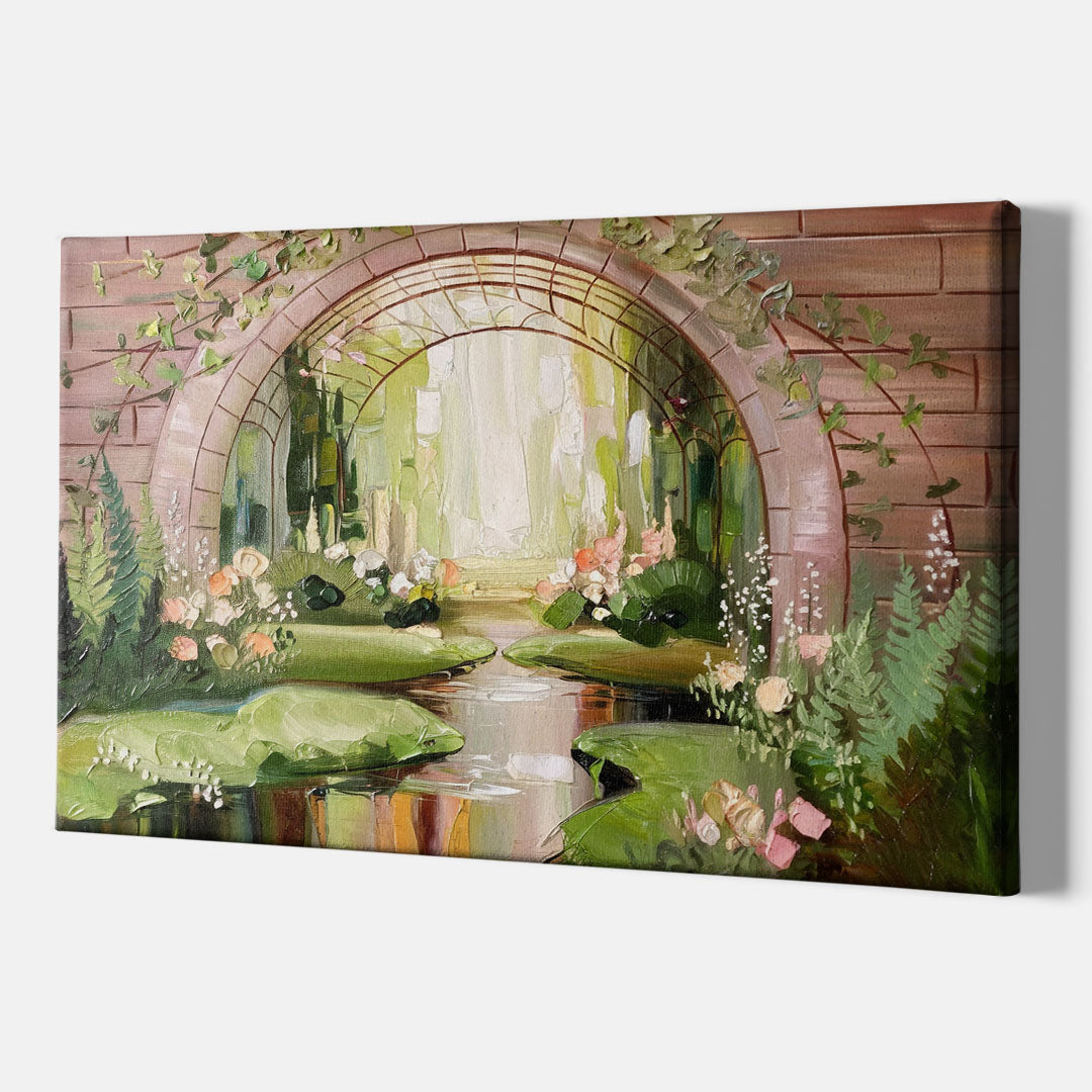 Fort Worth Botanical Gardens View - Canvas Wall Art Indoor