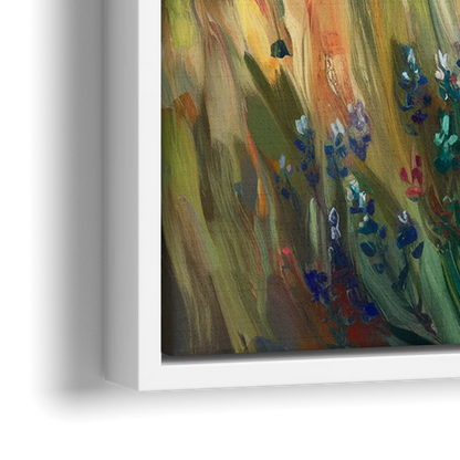 Austin Texas Hill Country Landscape - Close-Up White Frame Canvas