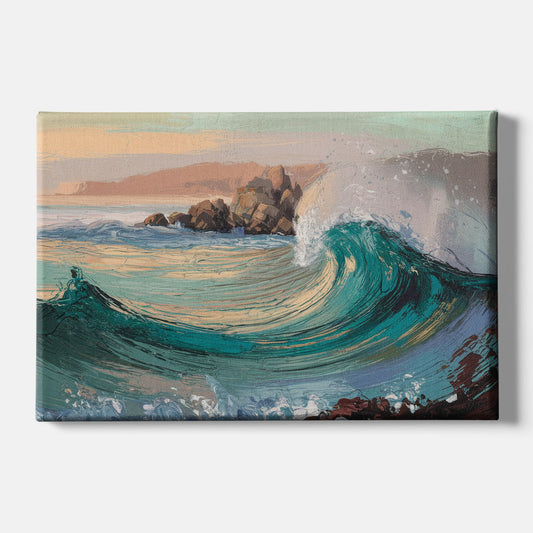 Big Sur Pacific Waves - Canvas Wall Art