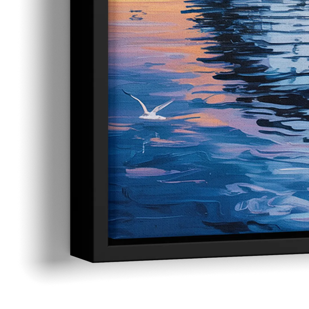 Vancouver Cruise Ship Terminal - Close-Up Black Frame Canvas