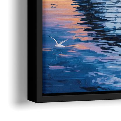 Vancouver Cruise Ship Terminal - Close-Up Black Frame Canvas