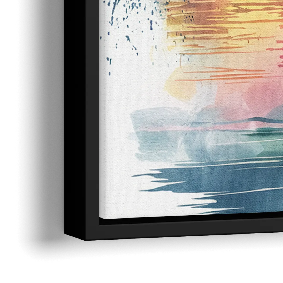 Milwaukee Cityscape Beauty - Close-Up Black Frame Canvas