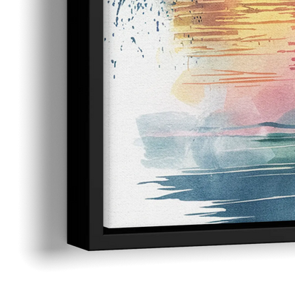 Milwaukee Cityscape Beauty - Close-Up Black Frame Canvas