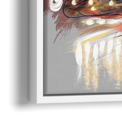 Charlotte Hornets Tribute - Close-Up White Frame Canvas