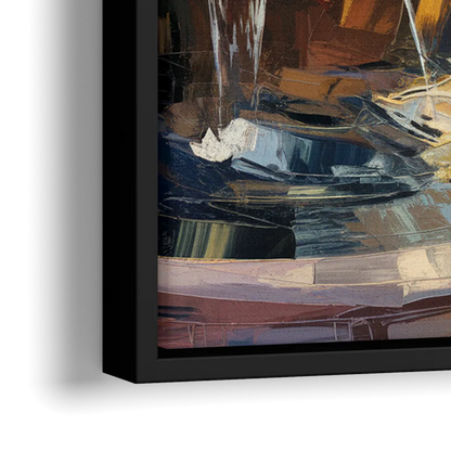 Charleston Waterfront Park - Close-Up Black Frame Canvas