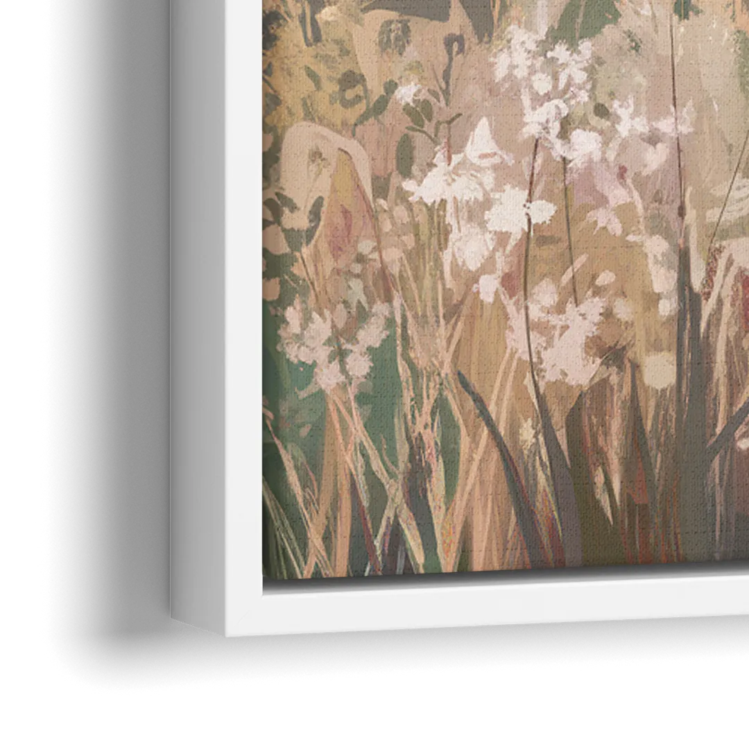 Joseph Rustic Charm - Close-Up White Frame Canvas