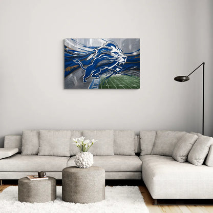 Detroit Lions Football - Canvas Wall Art Living Room
