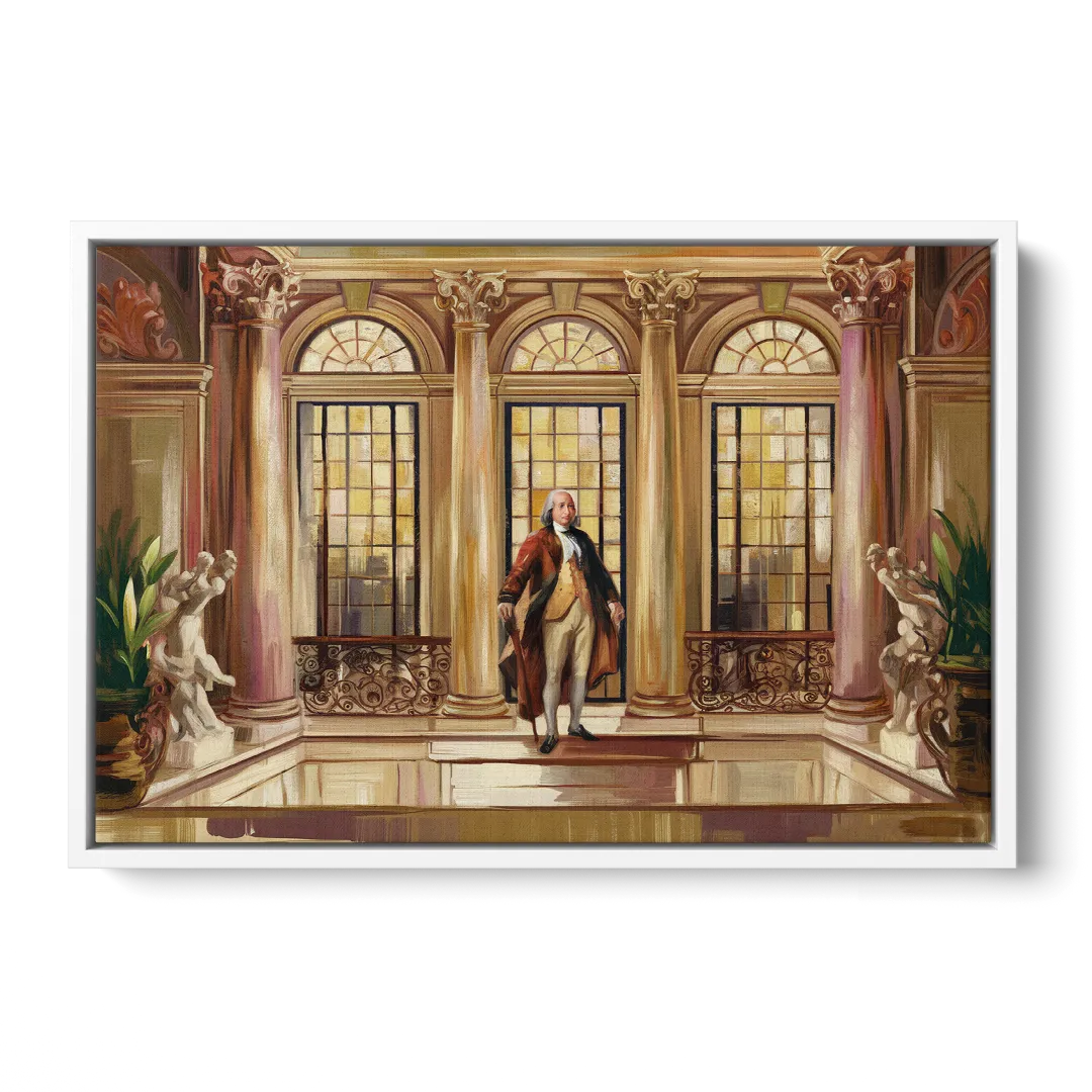 Franklin Architectural Beauty - White Frame Canvas