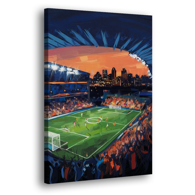 Cincinnati FC Stadium Lights - Canvas Print Art Sides