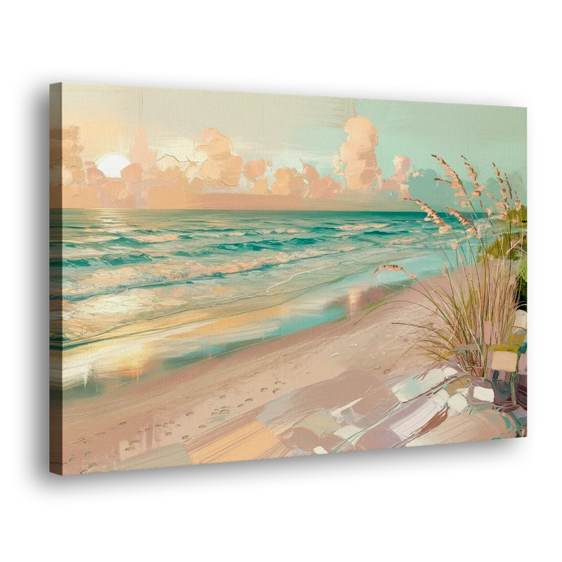 Hilton Head Island Oceanfront Sunrise - Canvas Print Art Sides