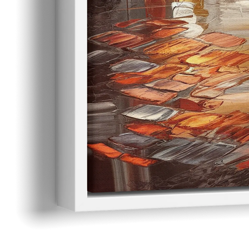 Corona Serene Landscape - Close-Up White Frame Canvas