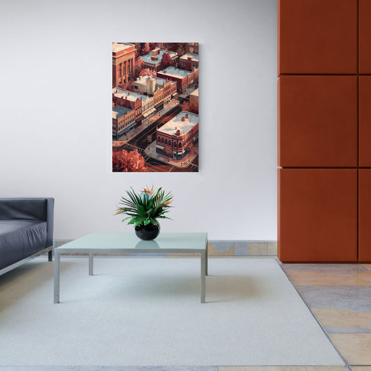 Springfield Historic Downtown - Canvas Wall Art Living Room