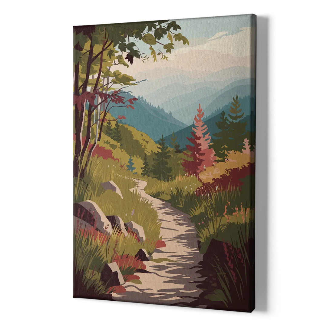 Asheville Appalachian Trail Views - Canvas Print Art Sides