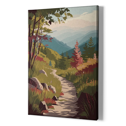 Asheville Appalachian Trail Views - Canvas Print Art Sides