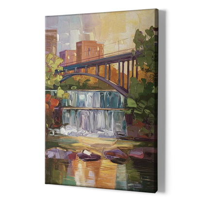 Greenville Historic Landmarks - Canvas Print Art Sides