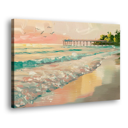 Naples Gulf Shore Serenity - Canvas Print Art Sides