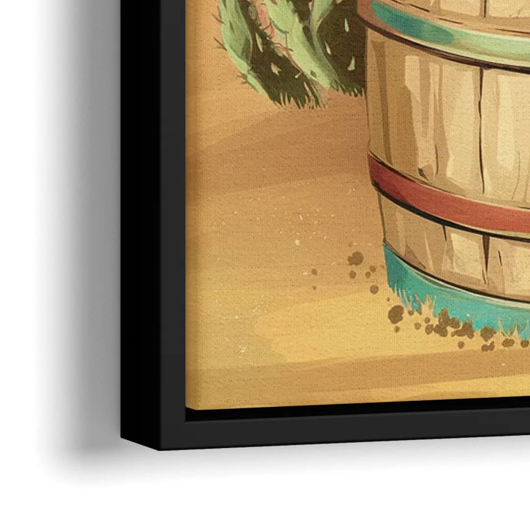 Scottsdale Western Heritage - Close-Up Black Frame Canvas