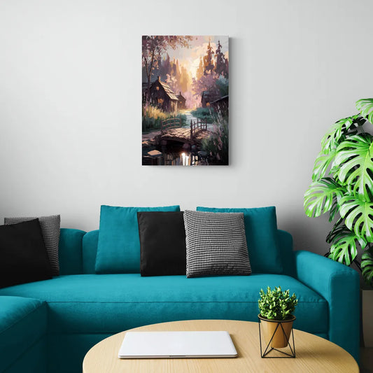 New Hope Rustic Charm - Canvas Wall Art Living Room