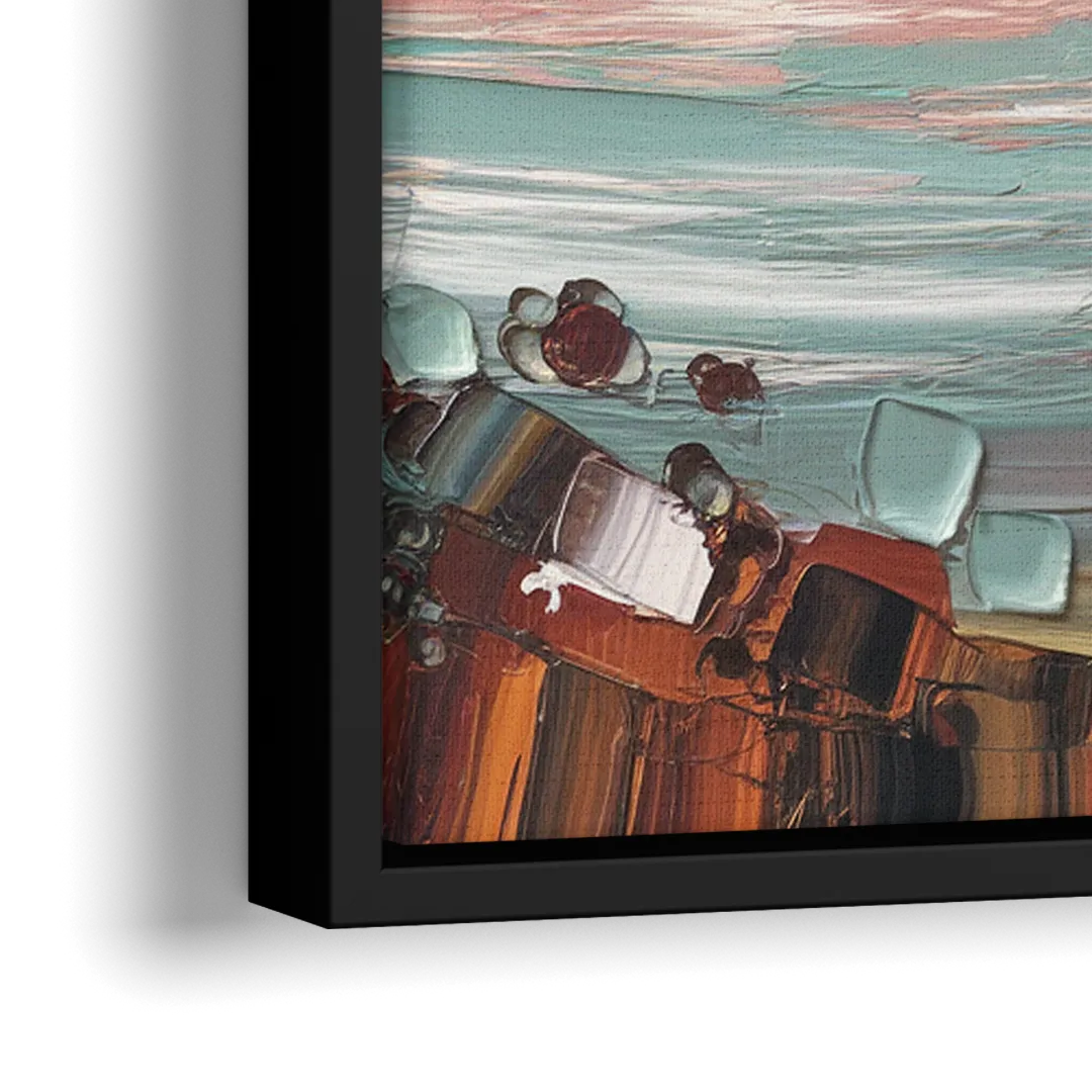 Irvine Sunset Views - Close-Up Black Frame Canvas