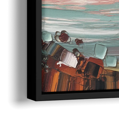 Irvine Sunset Views - Close-Up Black Frame Canvas
