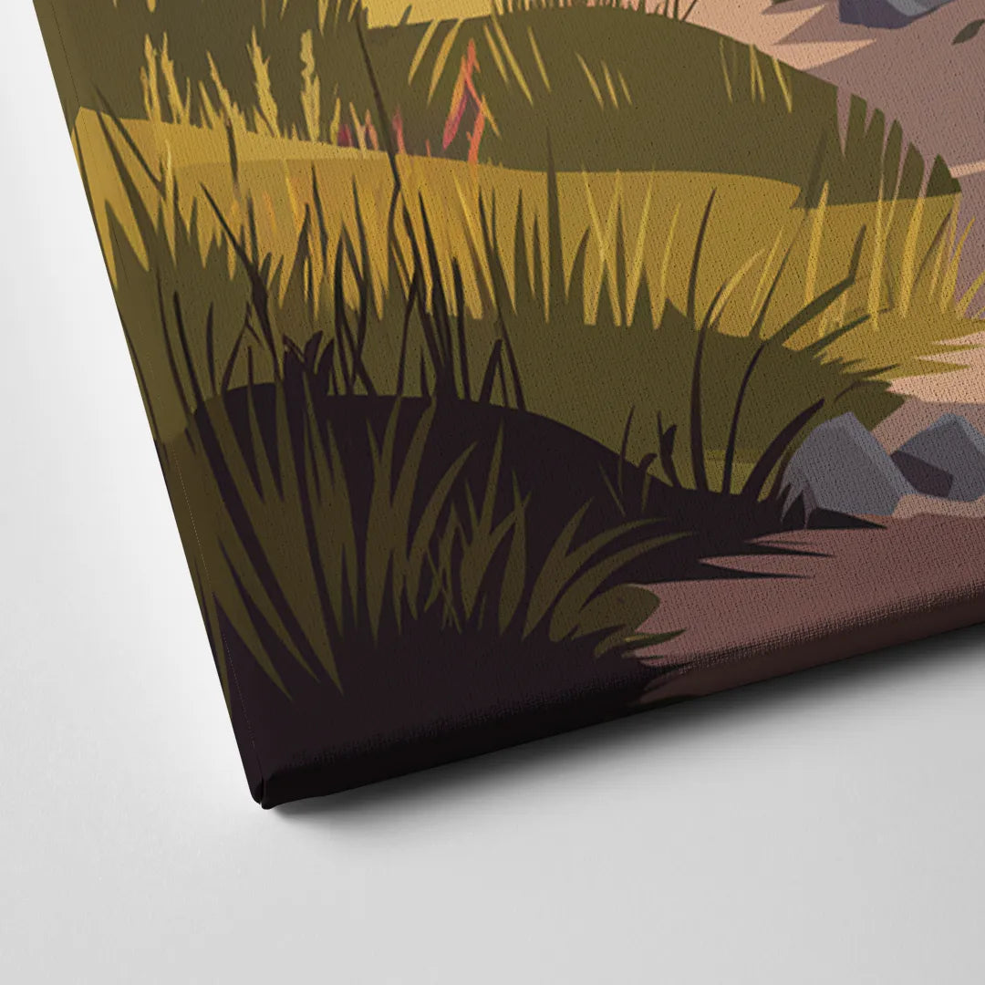 Salt Lake City Nature Trails Canvas Close Up