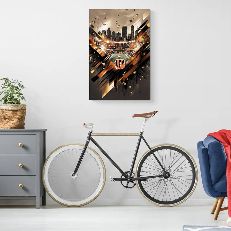 Cincinnati Bengals AFC Championship Celebration - Canvas Wall Art Living Room