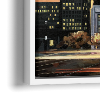 Buffalo City Hall Iconic View - Close-Up White Frame Canvas