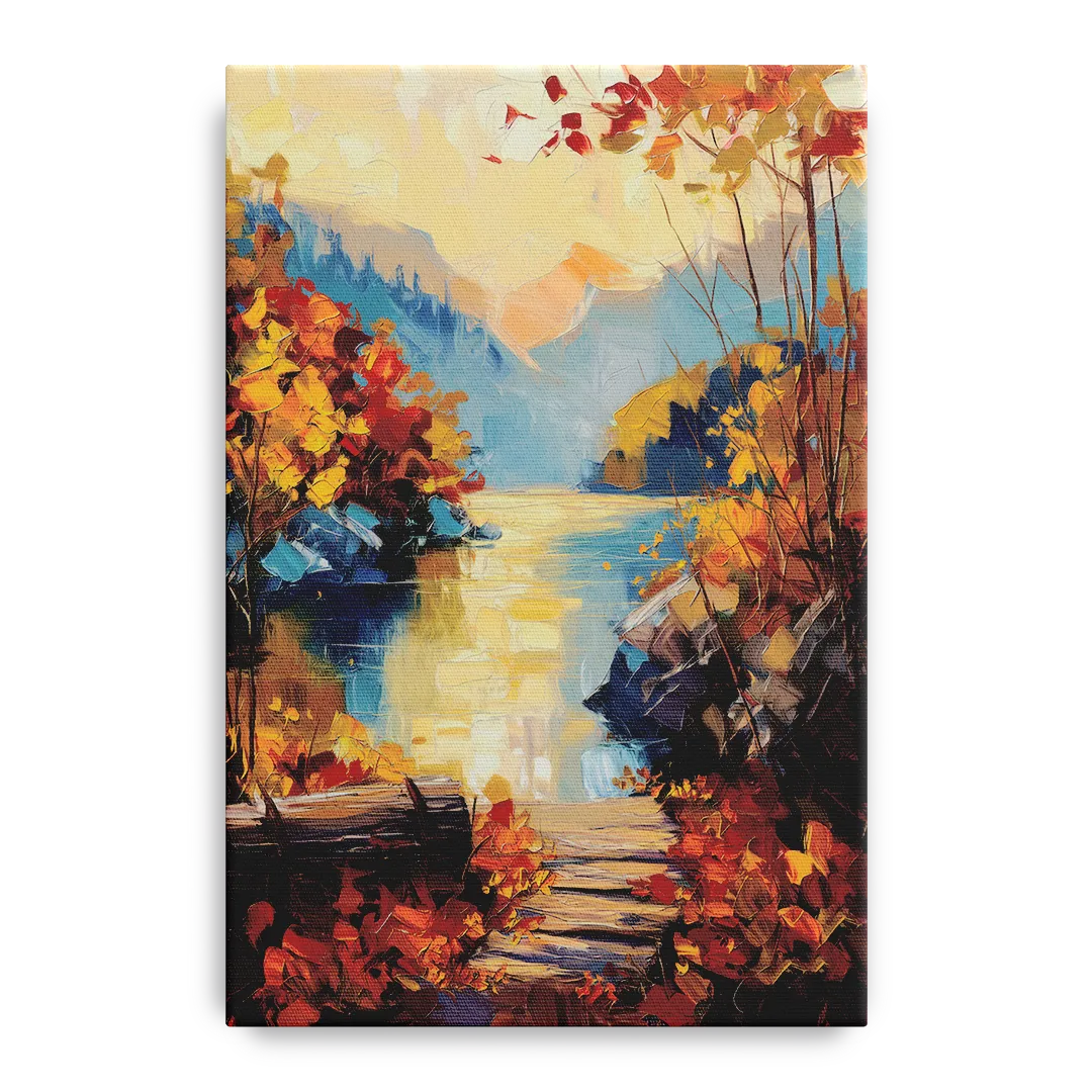 Bar Harbor Fall Foliage Views - Canvas Wall Art